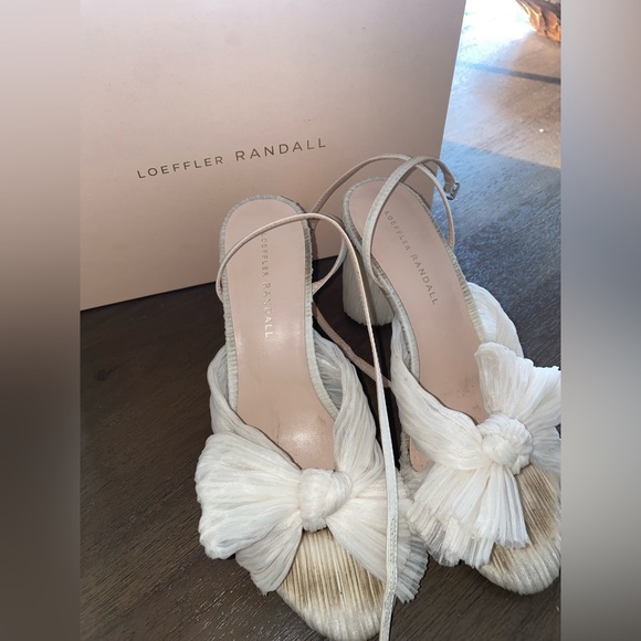 Loeffler Randall Camellia Pearl Pleated Bow Heel - Picture 4 of 10